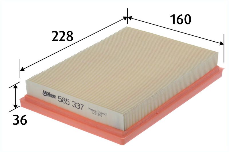 VALEO Gaisa filtrs 585337