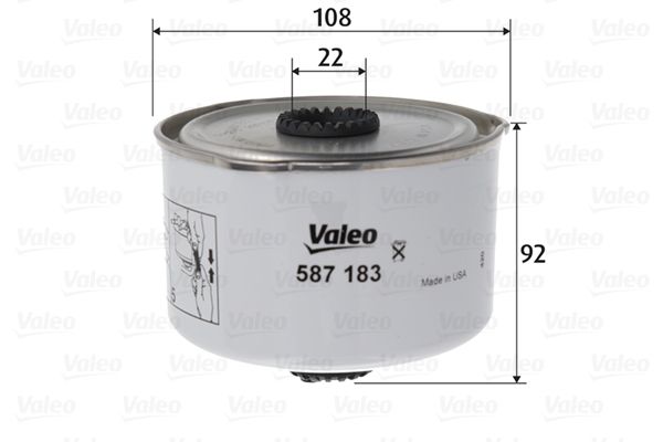 VALEO Degvielas filtrs 587183