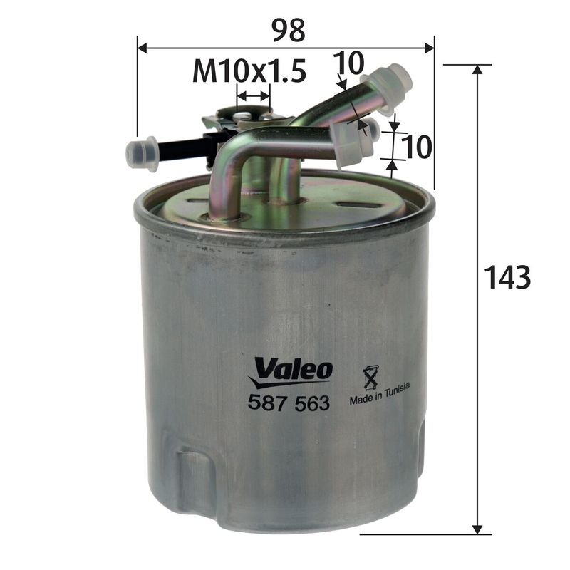 VALEO Degvielas filtrs 587563