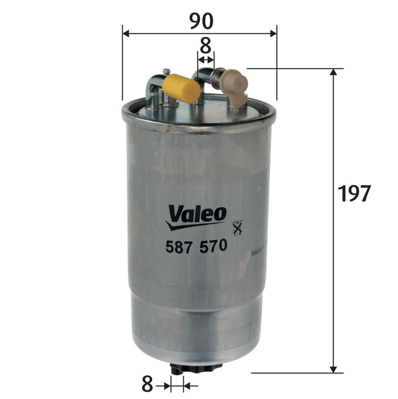 VALEO Degvielas filtrs 587570