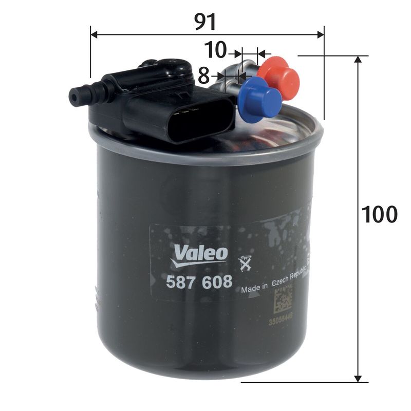 VALEO Degvielas filtrs 587608