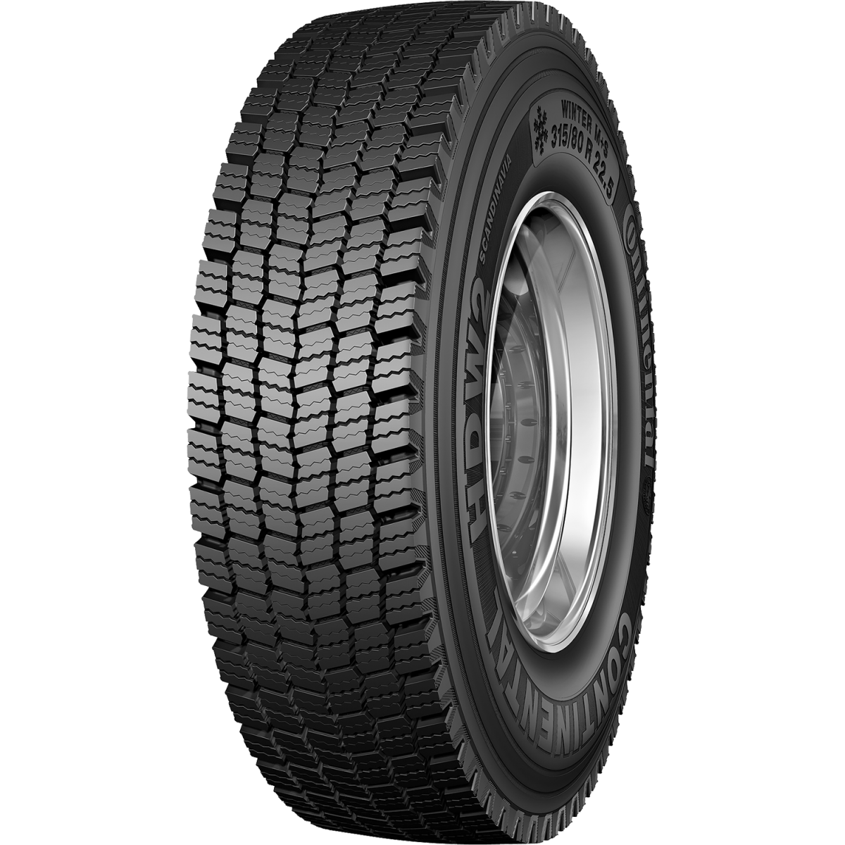 CONTINENTAL 315/60R22.5 CONTINENTAL HDW2 SCANDINAVIA 152/148L 20PR M+S 3PMSF 315/60 R22.5 148L
